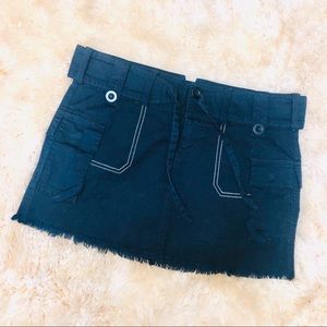 BUFFALO by David Bitton black cargo skirt